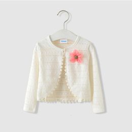 Giacche Primavera Autunno Baby Cardigan lavorato a maglia Maglione Abbigliamento Maglione Cappotto Manica lunga Outwear Cardigan in cotone sottile per ragazze LZ305 230619