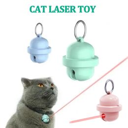 New Laser Cat Toy Automatic Mini Bell Collar with Laser 360° Irregular Pet Cat Toy Interactive Infrared Rays Cat Toy Free Hands