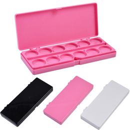 24 Grid Nail Art Palette Double Tray Box Drawing Painting Watercolour Pigment Glue Mixing Case Supplies Manicure Tray Case Tool F2682 Xtlpt