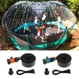 Trampolines Trampoline Sprinkler For Kids Outdoor Water Sprinkler Accessories For Garden Children's Water Entertainment Summer Game 230620