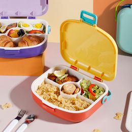 Dinnerware Sets TUUTH Portable Lunch Box For Kids Children Microwave Leakproof Bento Multiple Grids Suit Salad Sandwich Container