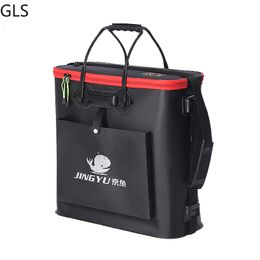 Fishing Accessories Portable Fishing Bag Water Bucket Storage Boxes Collapsible Thicken Live Fish Tank Water Bucket Outdoor Camping Fishing Tackle 230619