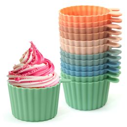 Other Baby Feeding Silicone Cake Mould Round Shaped Muffin Cupcake Baking Moulds Food Container DIY Cake Decorating Tools Food Storage Box Baby Stuff 230620