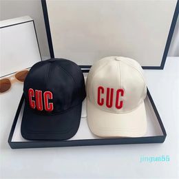 Wholesale Summer sports designer Ball Caps couple fashion letters embroidery holiday travel two Colours casquette