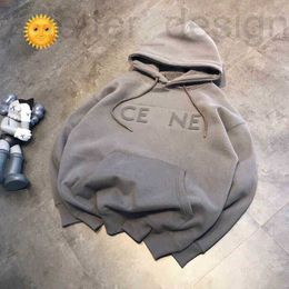 Damen Hoodies Sweatshirts Designer Factory Direct Sales 58 % Rabatt auf CE Herren Damen 3D konvexer Stahlsiegel-Buchstabe locker lässiger und vielseitiger Frottee-Plüschpullover