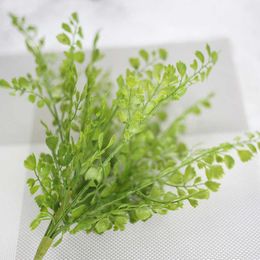 Dried Flowers Plastic Eucalyptus Grass Artificial Plants Ferns Green Leaves Fake Flower Plant Wedding Home Decoration Table Decors