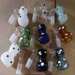 Glass Smoking Pipes Manufacture Hand-blown bongs Colorful point gourd filter