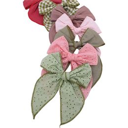 Hair Accessories Fashion Linen Hairgrips Big Large Bow Hairpin For Women Girls Satin Trendy Ladies Clip Cute Barrette