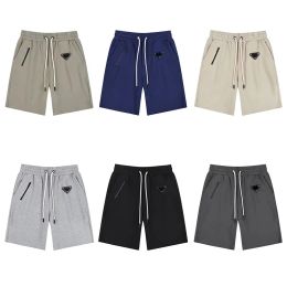 Mens Shorts Solid Colour Track Pant Casual Couples Joggers Pants High Street Shorts Man triangle metal Short Womens Hip Hop Streetwear Over Size xl 2xl 3xl