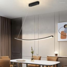 Pendant Lamps Nordic Led Lights Minimalist Aluminaire Hanglamp For Dining Room Office Bar Decor Lighting Modern Home Kitchen Fixtures