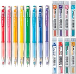 Pencils Mechanical Pencils Set - Fine Point 0.7mm Automatic Mechanical Pencil 8 Colour Set Plus 8 Tubes Leads 230620