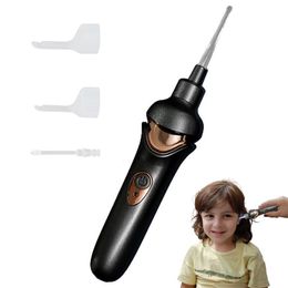 Cotton Swabs Electric Ear Pick Kids Wax Removal With Lighting Mode Cleaner Visible Vacuum Earwax Tool For Health 230619