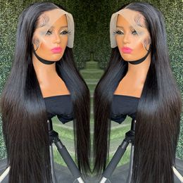 30 40 Inch 360 13x6 Straight Lace Front Human Hair Wigs Brazilian Bone Straight Lace Frontal Wig 4x4 Lace Closure Wig For Women