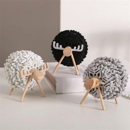 Table Mats 2023 Sheep Shape Anti Slip Cup Pads Coasters Insulated Snowflake Round Felt Creative Home Office Decor Art Crafts