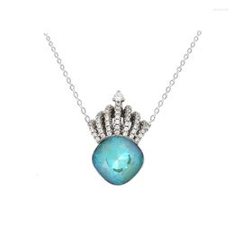 Pendant Necklaces 11.11 Sale Crown Designer Short For Women Party Fashion Austrian Crystal Girls Luxurious Jewellery Gift