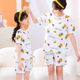Family Matching Outfits Look Pyjamas Sets Summer Cotton Night Set Parentchild Sleepwear Mommy and Me Clothes Pyjamas 230619