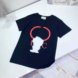 Sommer-T-Shirts für Kinder, Designer-T-Shirts für Jungen und Mädchen, modische Bärenbuchstaben, Mosaik-Druck, Tops für Kinder, lässig, trendige T-Shirts, mehr Farben, Luxus