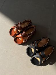 Handmade Designer Vintage Gladiator Sandal Casual Buckle Strap Women Roman Shoes High Quality Genuine Leather Platform Sandals