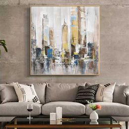 EverShine Oil Painted Art On Canvas Handmade Canvas Mural 3D Oil Painting On Canvas For Hotel Living Room Decor L230620