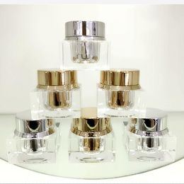 5g square Cream Jars Cosmetic Packaging Empty Sample Cosmetics Packaging luxury Acrylic jar fast shipping F1350 Assac