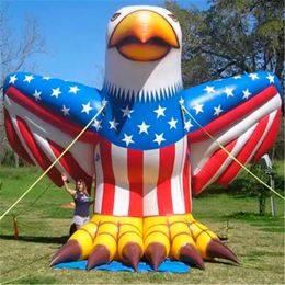 7m(23ft)H Outdoor Giant Inflatable Eagle Model Hawk Animal Cartoon Mascot Balloon For Advertising