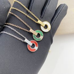 gold necklaces fashionable jewelry for women rope chain White Gold-Plated pendant necklace Titanium luxury fashion designer necklaces jewelry trend europe