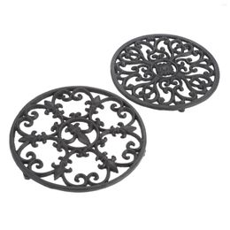 Table Mats DRELD Cast Iron Teapot Trivets Insulation Pot Bowl Pad Placemat Plate Mat Kitchen Antique Furniture Decoration