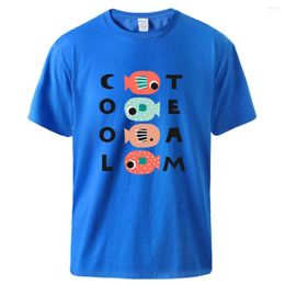 Men's T Shirts Guys We Are The Team Printing T-Shirts Man O-Neck Cotton Short Sleeved Casual Vintage Streetwear Soft Breathable Tshirts