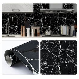 60cm*1m kitchen waterproof and oil-proof stickers fireproof and high temperature resistant marble wallpaper self-adhesive