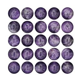 Crystal 25Pcs 14Mm Natural Round Stone Bead Loose Gemstone Diy Smooth Beads For Bracelet Necklace Earrings Jewellery Making Dro Dhnbk