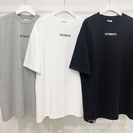 2023ss Fashion Brand Vetements t-shirts VTM Red Tags Oversized Designer Cotton Loose T-shirt Men Tops Hiphop