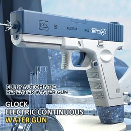 Gun Toys Water Gun Electric Glock Pistol Shooting Toy Full Automatic Summer Water Beach Toy For Kids Children Boys Girls Adults 230619