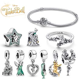 925 Sterling Silver Hanging Charm Green Fairy Tale Suitable for The Exquisite Pandora Jewellery DIY Bracelet Free Delivery