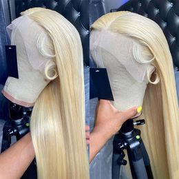 613 Hd Lace Frontal Wig 13x6 3x4 Bone Straight Brazilian Blonde Lace Front Wigs Human Hair For Women 30 34 38 Inch Glueless Wig