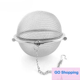 Stainless Steel Tea Tools Coffee Pot Infuser Sphere Locking Spice Green Leaf Ball Strainer Mesh Strainers Philtre Wholesale