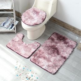 Carpets Selling Tie Dyed Bathroom Toilet Three Piece Set Floor Mat Household Living Room Kitchen Carpet Japanese Korean Style