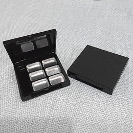 Empty 6 Square Grid Eyeshadow Lipstick Powder Box Case Cosmetic Packing 6PCS Palette fast shipping F314 Qfgbb