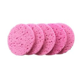 Wood Pulp Sponge Cellulose Compress Cosmetic Puff Facial Washing Sponge Face Care Cleansing Makeup Remover Tools F3258 Vfded