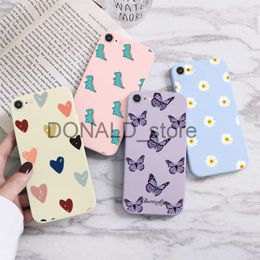 Cell Phone Cases For iPhone 7 8 SE 2020 Flower Cartoon Celular Case For iPhone7 8 SE2020 se 2020 se2020 A1778 A1660 A1779 Silicon Matte TPU Cover J230620