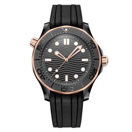 Designer mens watchcch movimento automático relógio montre de com pulseira de borracha 300m 600m mergulho aaa homens mar esporte 007 relojs qualidade aaa