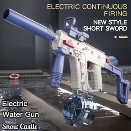 Gun Toys Water Gun Electric M416 Glock Pistol Shooting Toy Automatic Summer Water Beach Swimming Pool Toy For Kids Boys Girls Adults 230619
