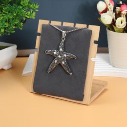 Pendant Necklaces Natural Stone Necklace Starfish Shaped Crystal Gemstone Exquisite Charms For Jewellery Making Diy Accessories high quality