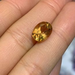 Loose Diamonds Natural Citrine Gemstone 10mm 12mm oval Cut Whosesale Price Yellow Crystal Stone 230619