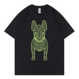 Mens TShirts Men Tshirts Hip Hop T Shirt Funny Tees Tops Korean Style Trend Brand High Quality Solid Cotton Dog Print Oversized TShirt Women 230620