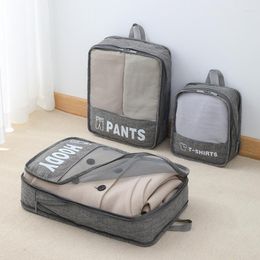 Storage Bags 3-piece Set Travel Clothing Portable Suitcase Packing Luggage Sorting Bag Clothes Underwear Separate Organiser