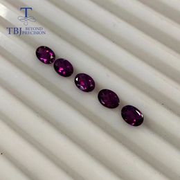 Loose Diamonds natural rhodolite loose gemstone oval 57mm ard 49ct 5 piece in one lot for 925 sterling silver Jewellery mounting 230619