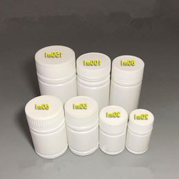 20/30/50/60/80/100/150ml White Plastic Pill Bottle, Bamboo Shape PE Containers For Pharmaceutical/Medicine/Capsule F1287 Plsli