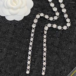 Dangle Earrings Original Extra Long Crystal Tassel Design Ladies Fashion Elegant High Class Famous Letter Jewellery