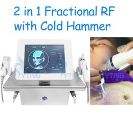 RF Fractional Machine with Cold Hammer Wrinkle Removal Face Lifting Acne Treatment Stretch Mark Removal