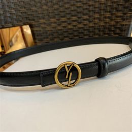 Men Designers Belts For Unisex Fashion Vintage Genuine Leather Cintura Width 2.0cm Luxurys Brands Golden Letters Smooth Buckle Waistbands